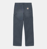 Carhartt WIP Double Knee Pant in Dusky Blue Stone Canvas