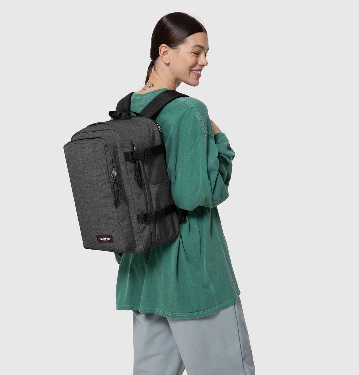Eastpak Cabin Pak'r Backpack in Black Denim