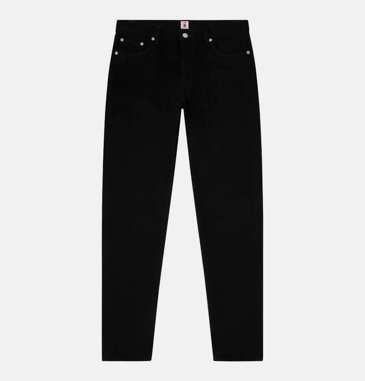 EDWIN Regular Tapered Jeans in Black Unwashed