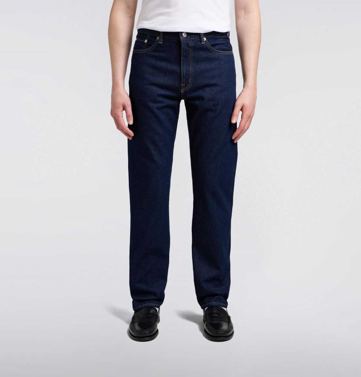 EDWIN Regular Straight Jeans in Blue Rinsed