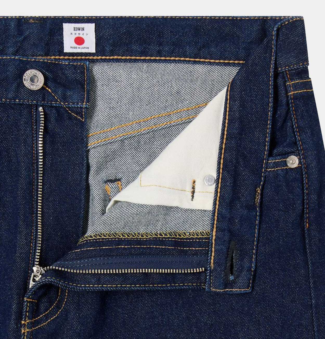 EDWIN Regular Straight Jeans in Blue Rinsed