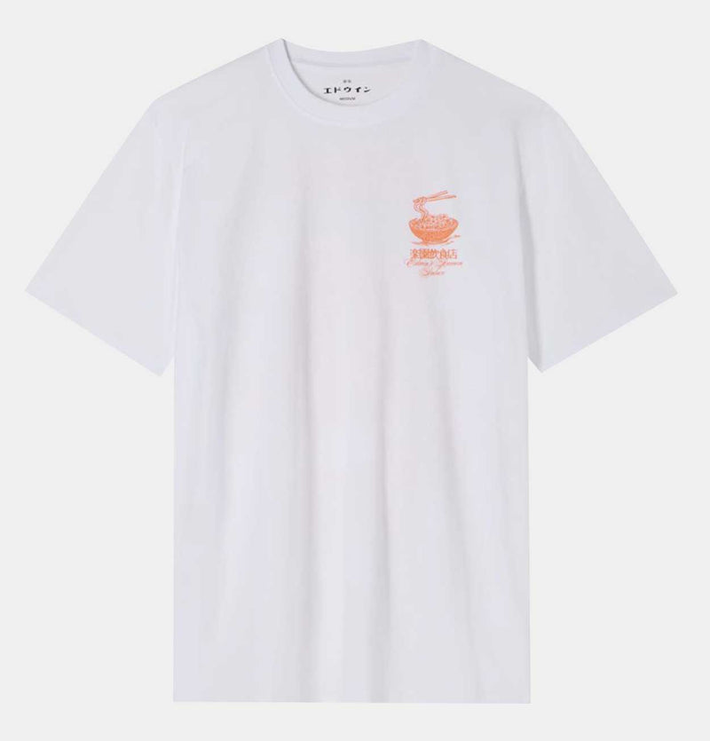 EDWIN Ramen Palace T-Shirt in White