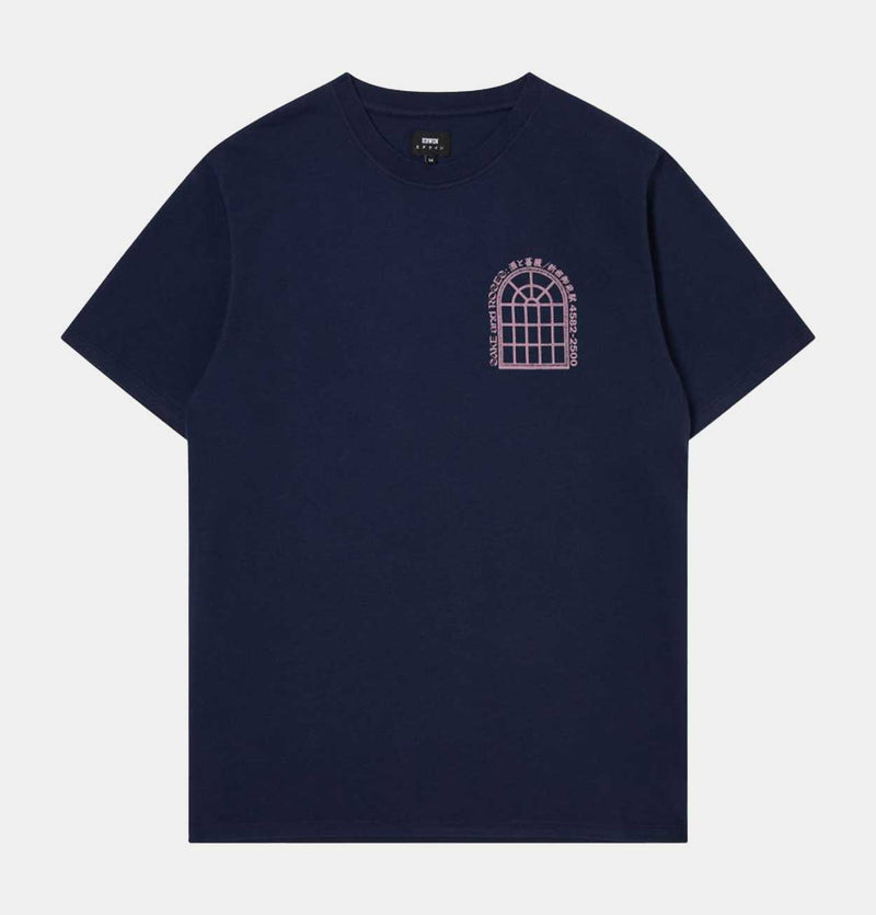 EDWIN Sake and Roses T-Shirt in Midnight Blue