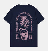 EDWIN Sake and Roses T-Shirt in Midnight Blue