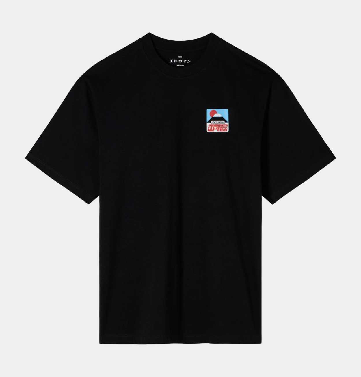 EDWIN Sunset on Fuji San T-Shirt in Black