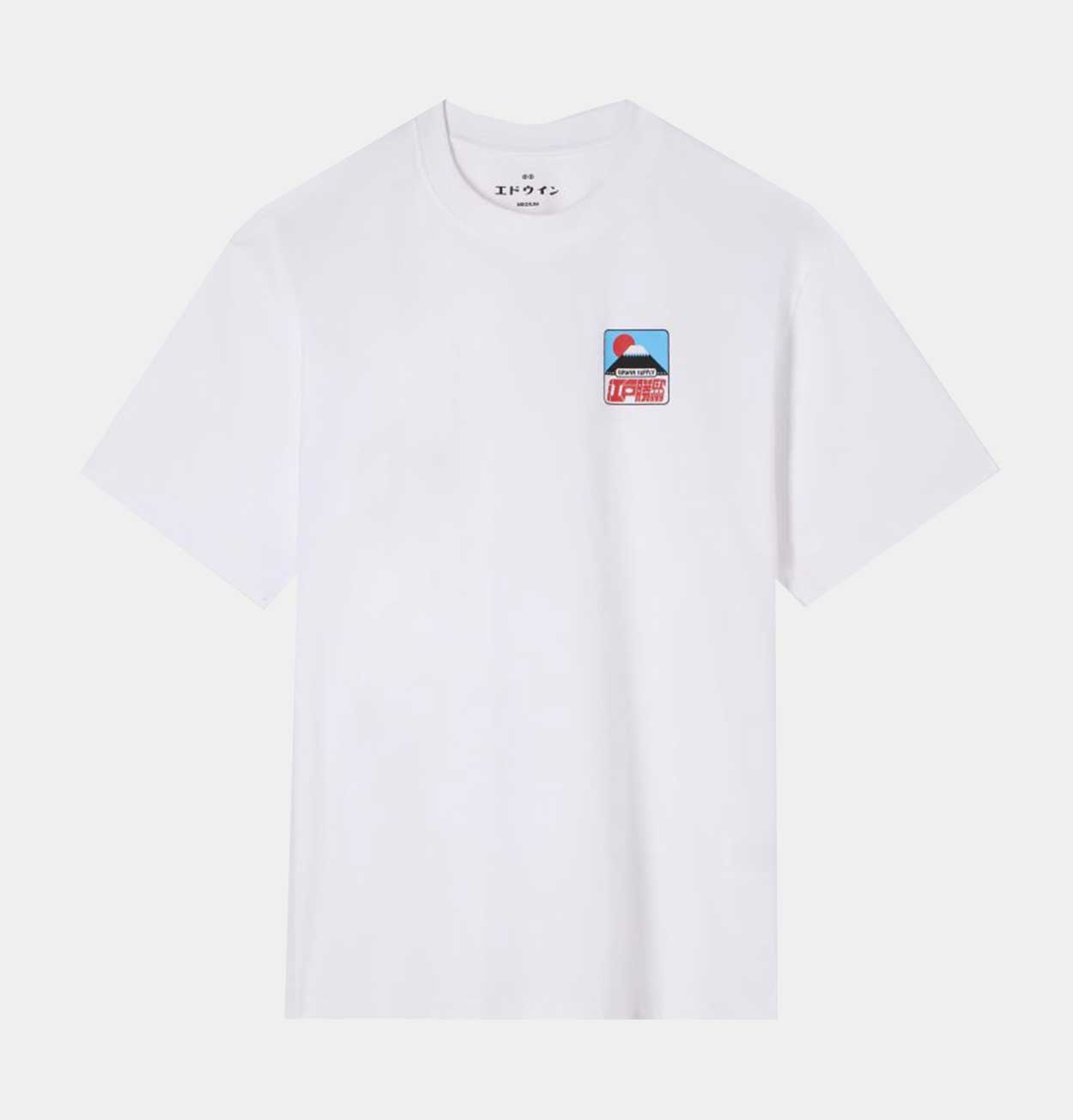 EDWIN Sunset on Fuji San T-Shirt in White