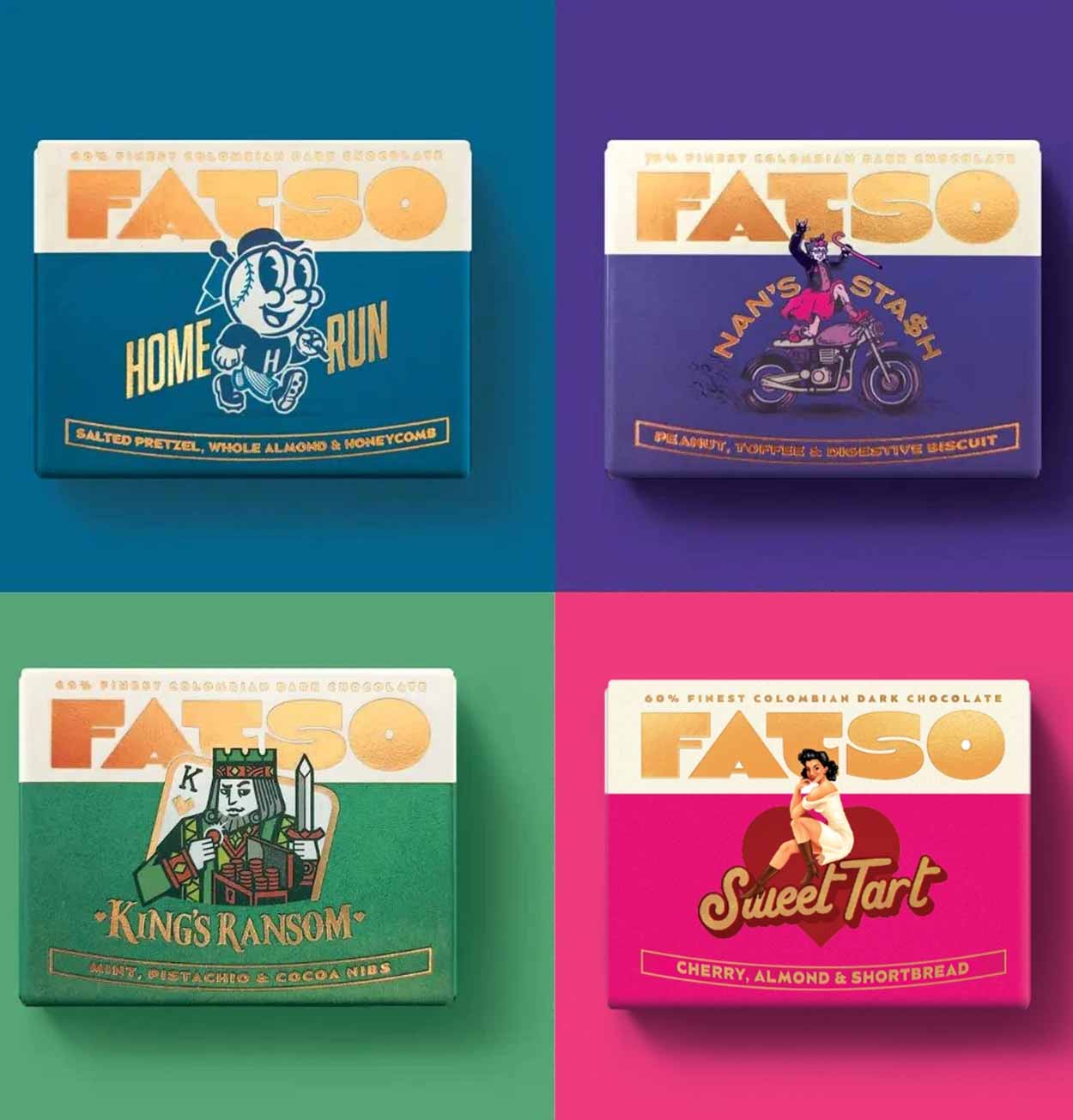 Fatso Mini 40g Bars – Choice of 4 Flavours