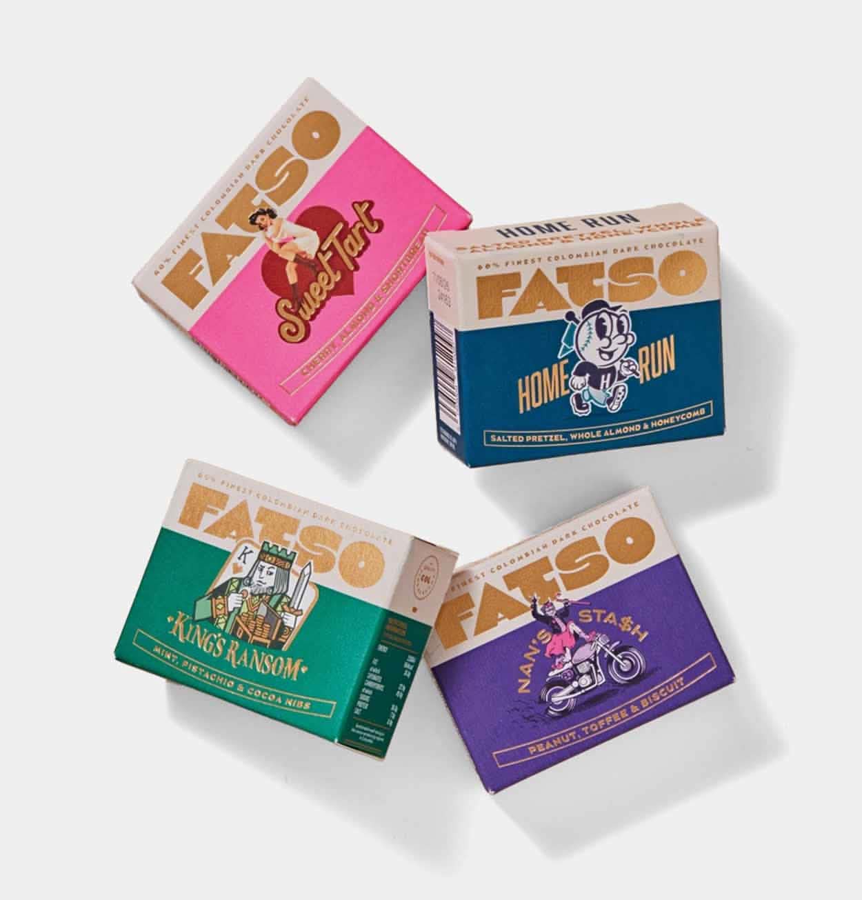 Fatso Foursome – 4 Bars of Chocolate