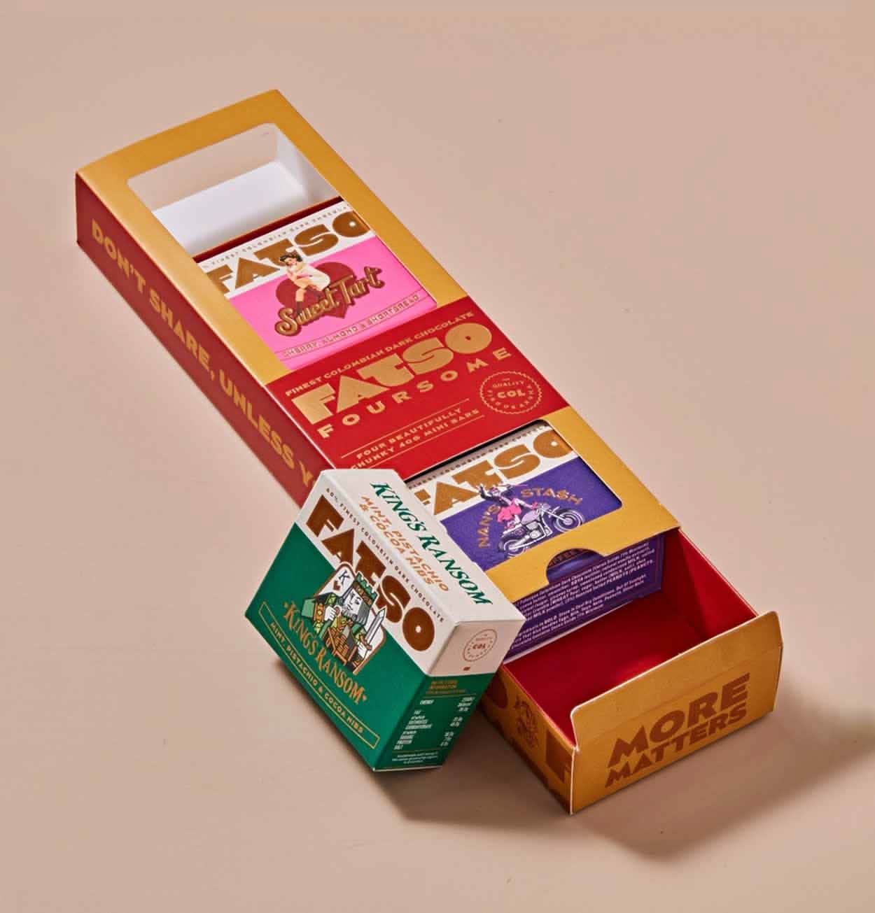 Fatso Foursome – 4 Bars of Chocolate