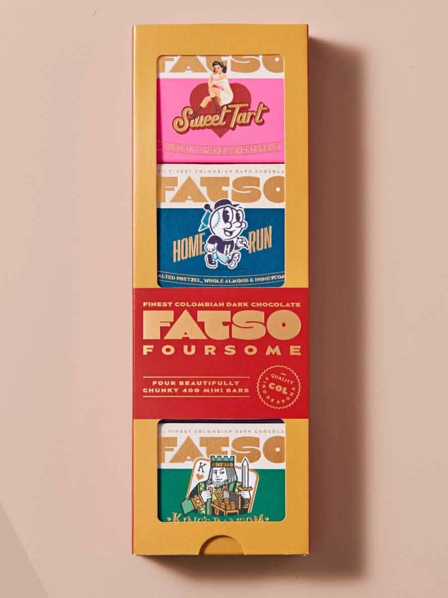 Fatso Foursome – 4 Bars of Chocolate