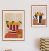 Frankie Penwill Print – Lemons in Striped Bowl