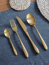 Garden Trading Brass 16-Piece Cutlery Set