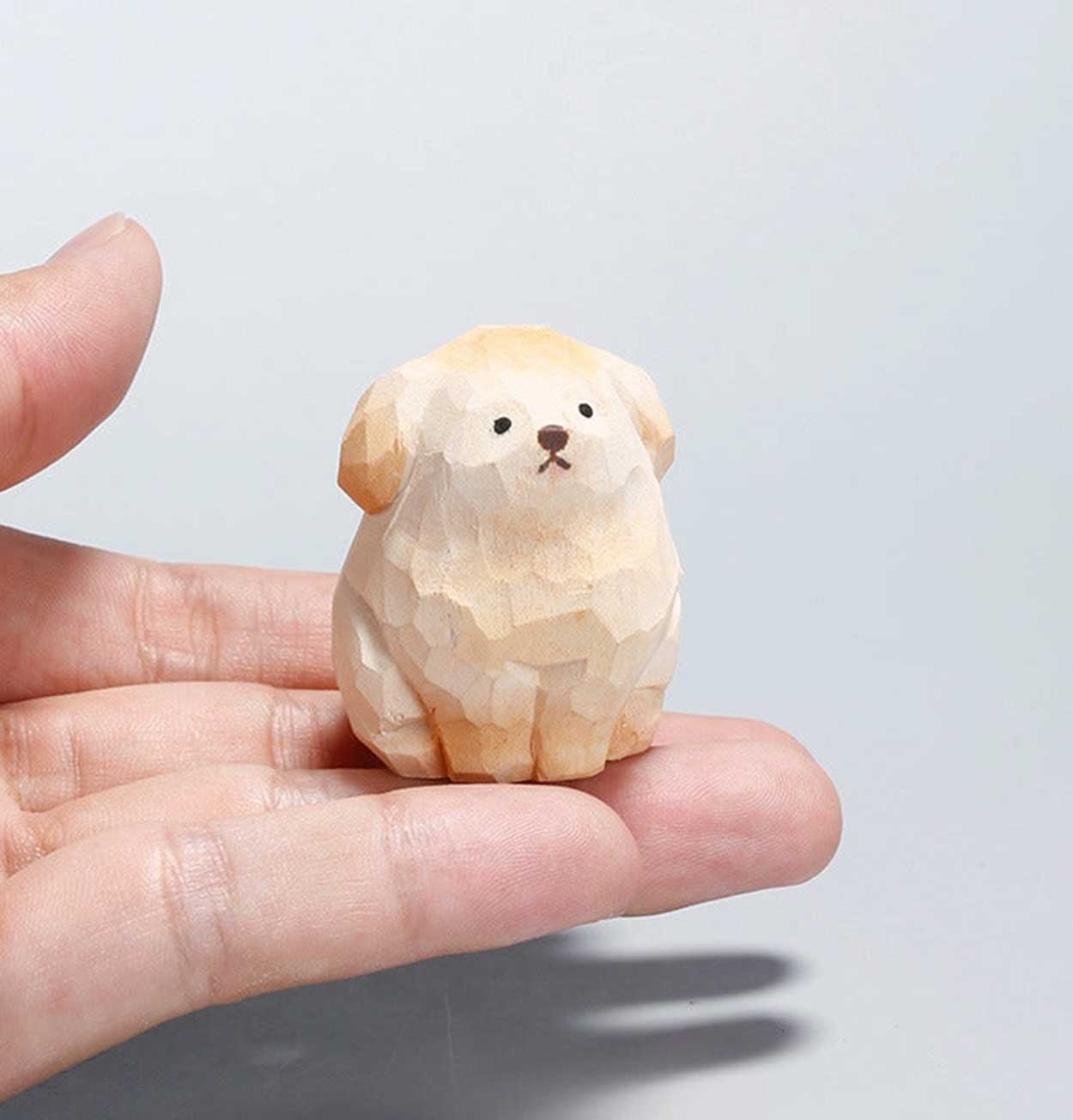Gohobi Hand Crafted Dog – White