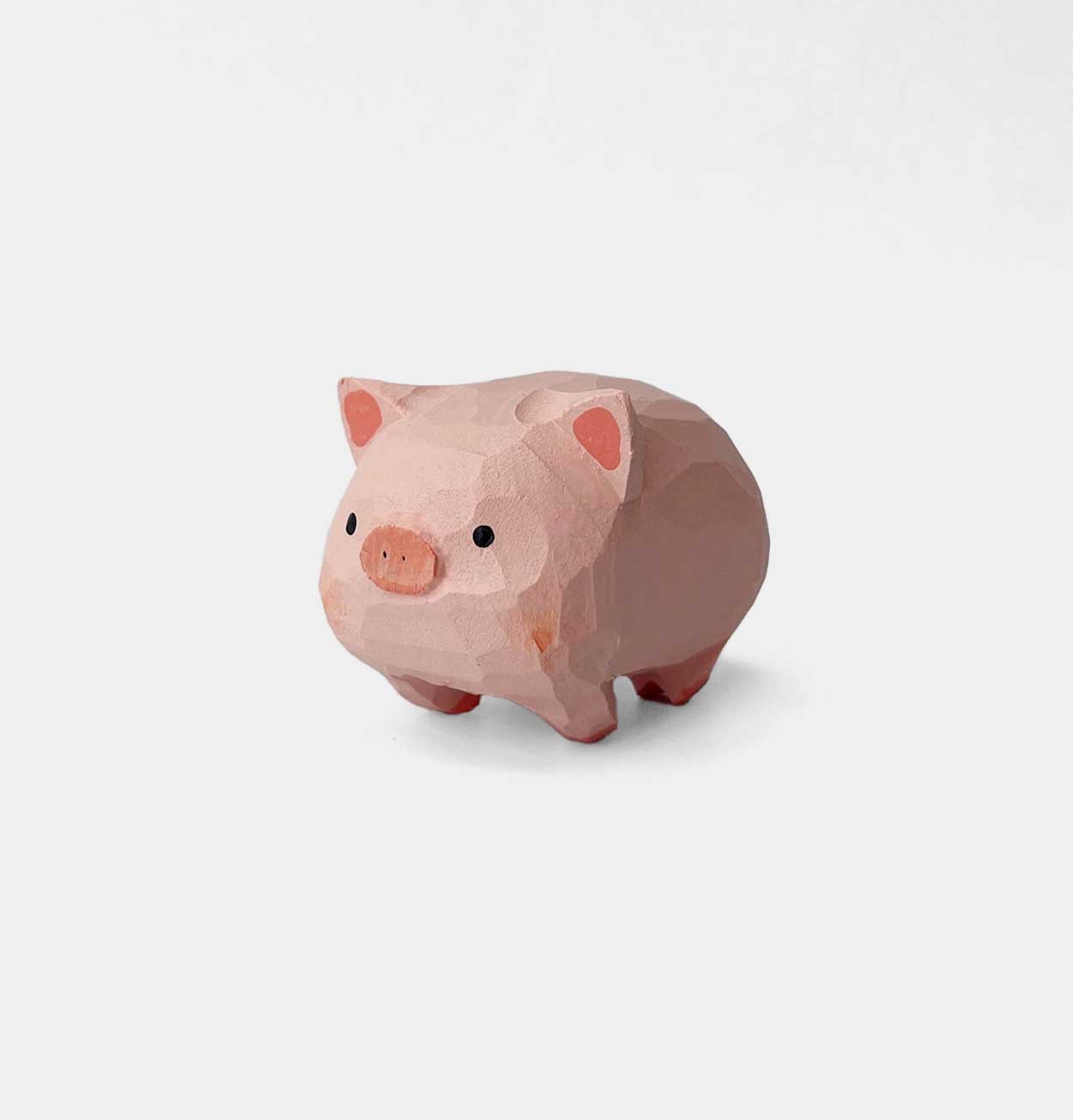Gohobi Hand Crafted Wooden Pig