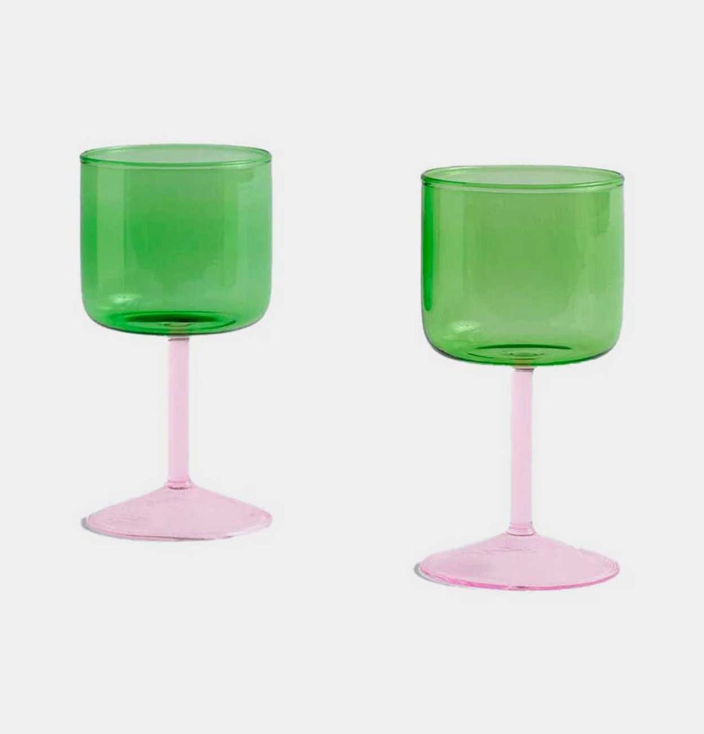 Green Tinted Wine Glass :: Obsolete