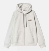 Carhartt WIP Hooded American Script Jacket in Ash Heather