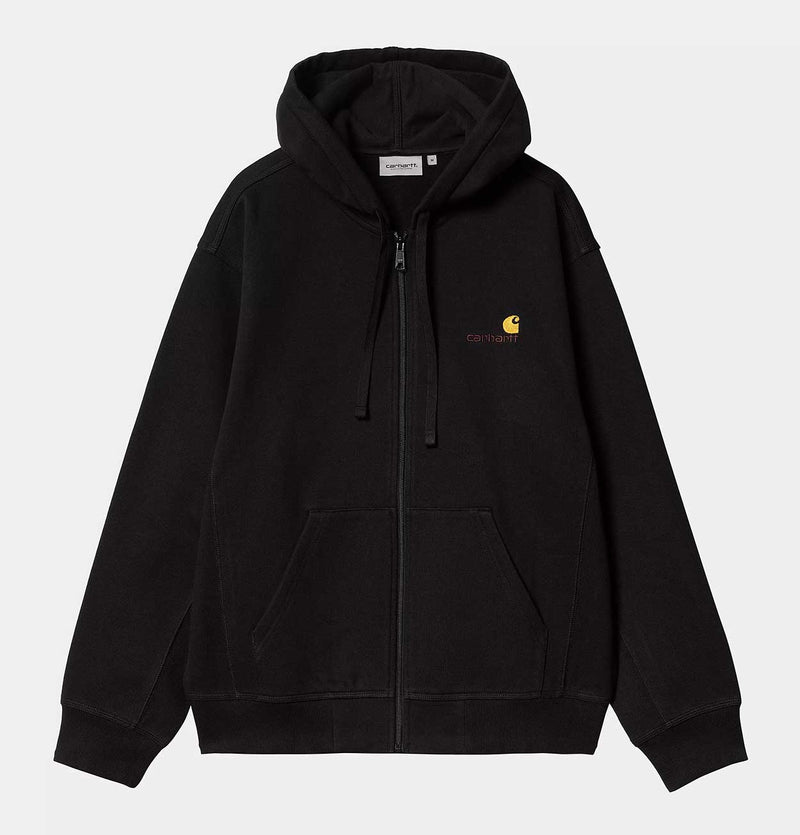 Carhartt WIP Hooded American Script Jacket in Black