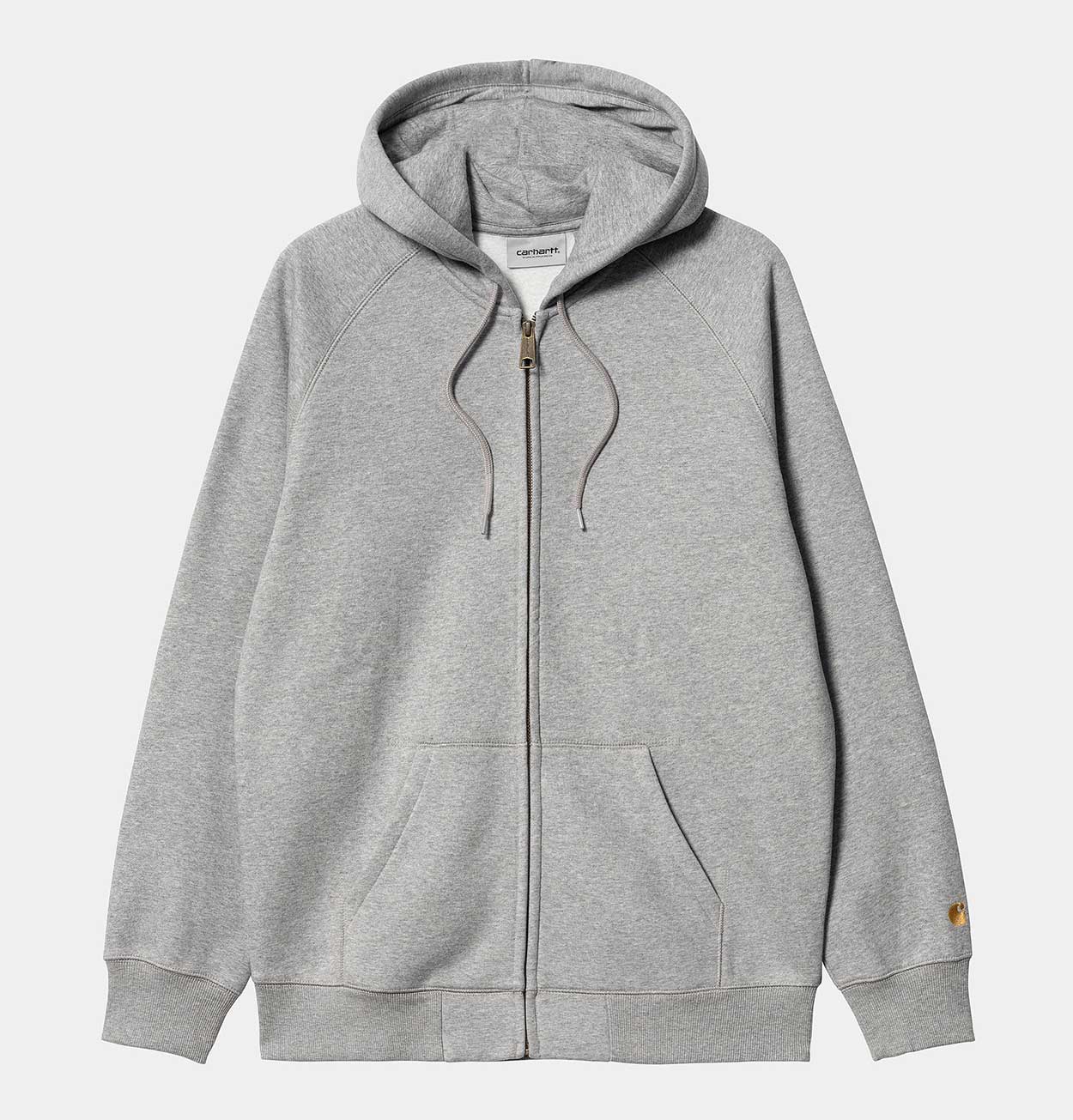 Carhartt WIP Hooded Chase Jacket in Grey Heather