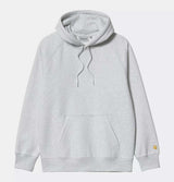 Carhartt WIP Hooded Chase Sweatshirt in Ash Heather