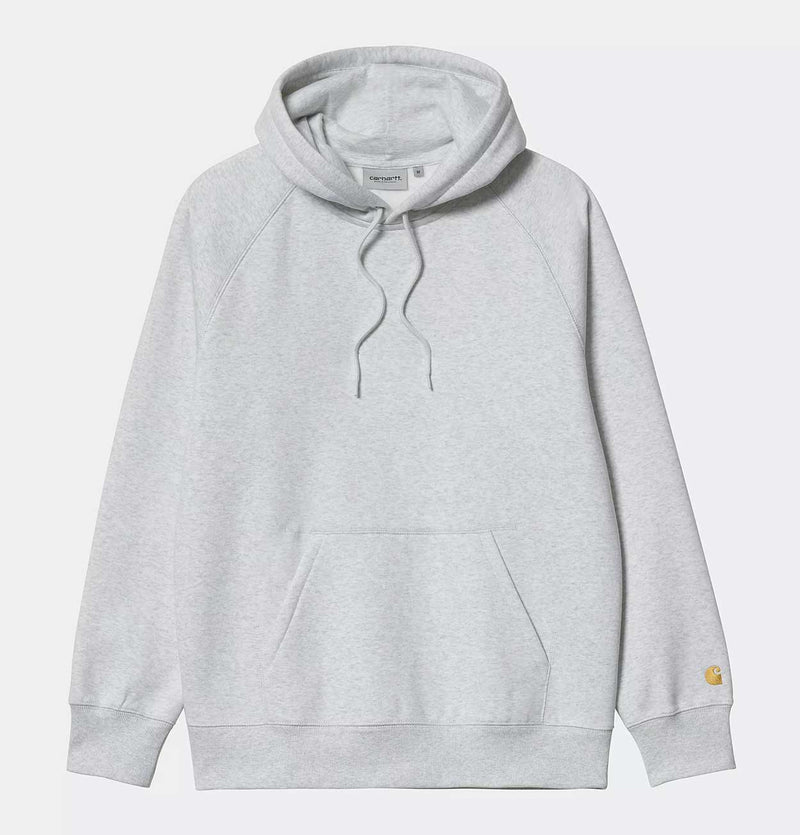 Carhartt WIP Hooded Chase Sweatshirt in Ash Heather