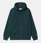 Carhartt WIP Hooded Chase Sweatshirt in Duck Blue