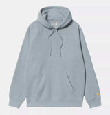 Carhartt WIP Hooded Chase Sweatshirt in Frosted Blue