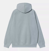 Carhartt WIP Hooded Chase Sweatshirt in Frosted Blue