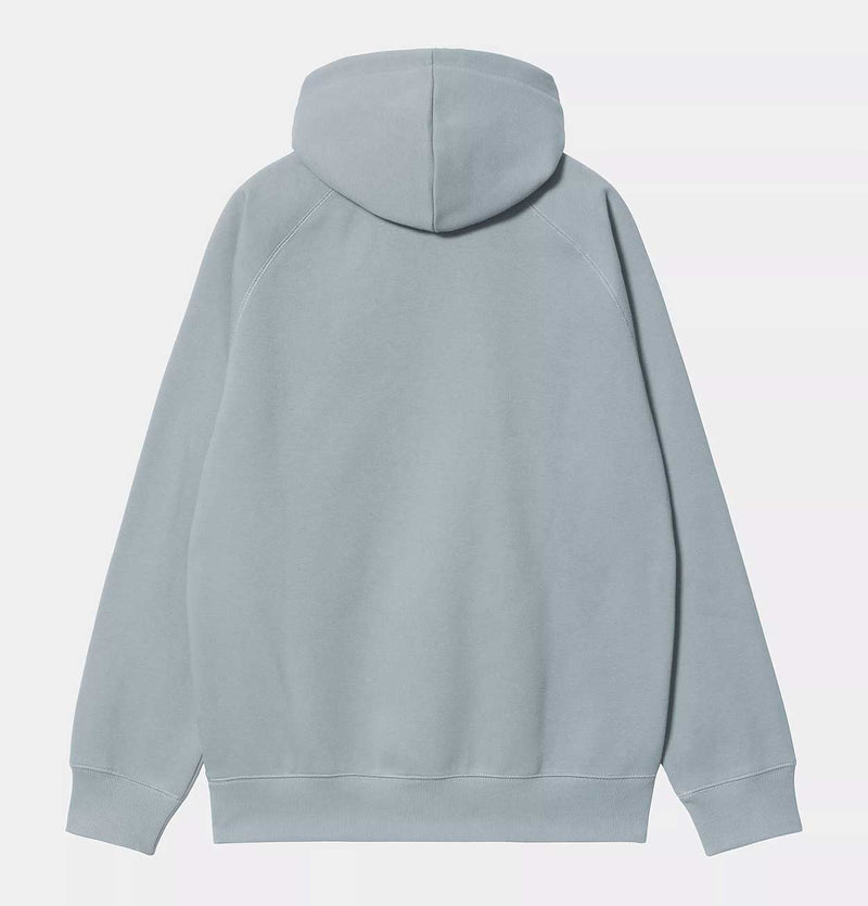 Carhartt WIP Hooded Chase Sweatshirt in Frosted Blue