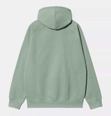 Carhartt WIP Hooded Chase Sweatshirt in Frosted Green