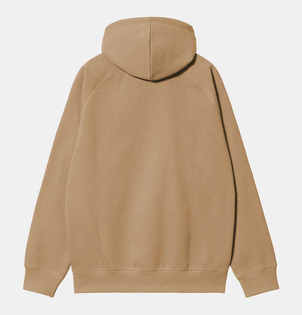 Carhartt WIP Hooded Chase Sweatshirt in Peanut