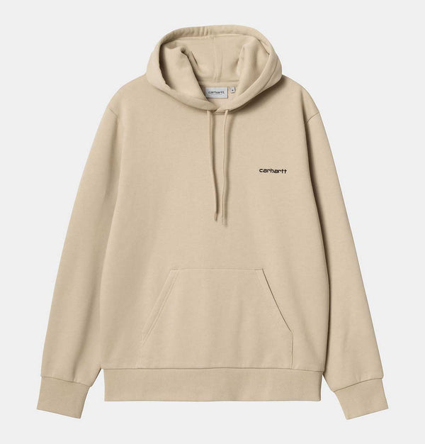 Carhartt WIP Hooded Script Embroidery Sweatshirt in Wall