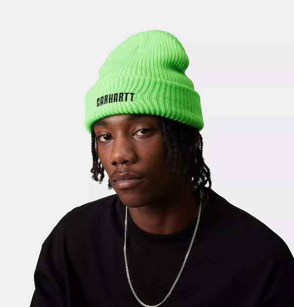 Carhartt WIP Industry Beanie in Lumo Green