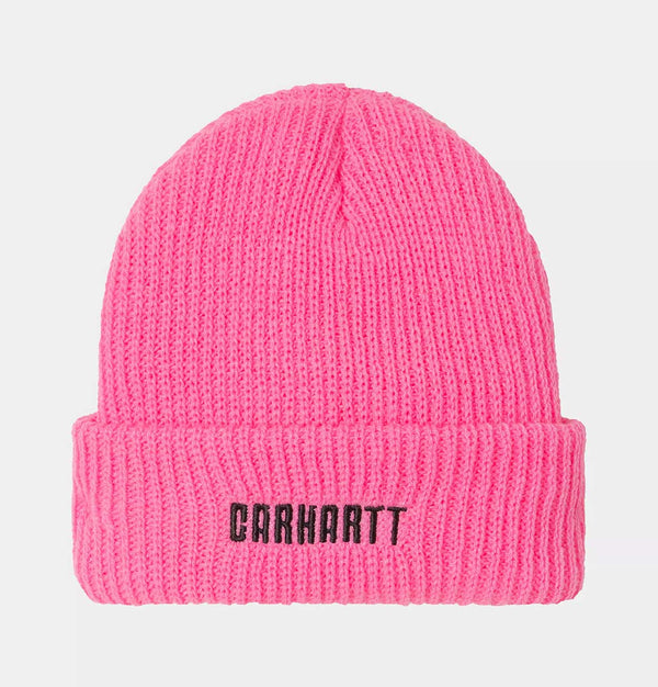 Carhartt WIP Industry Beanie in Lumo Pink