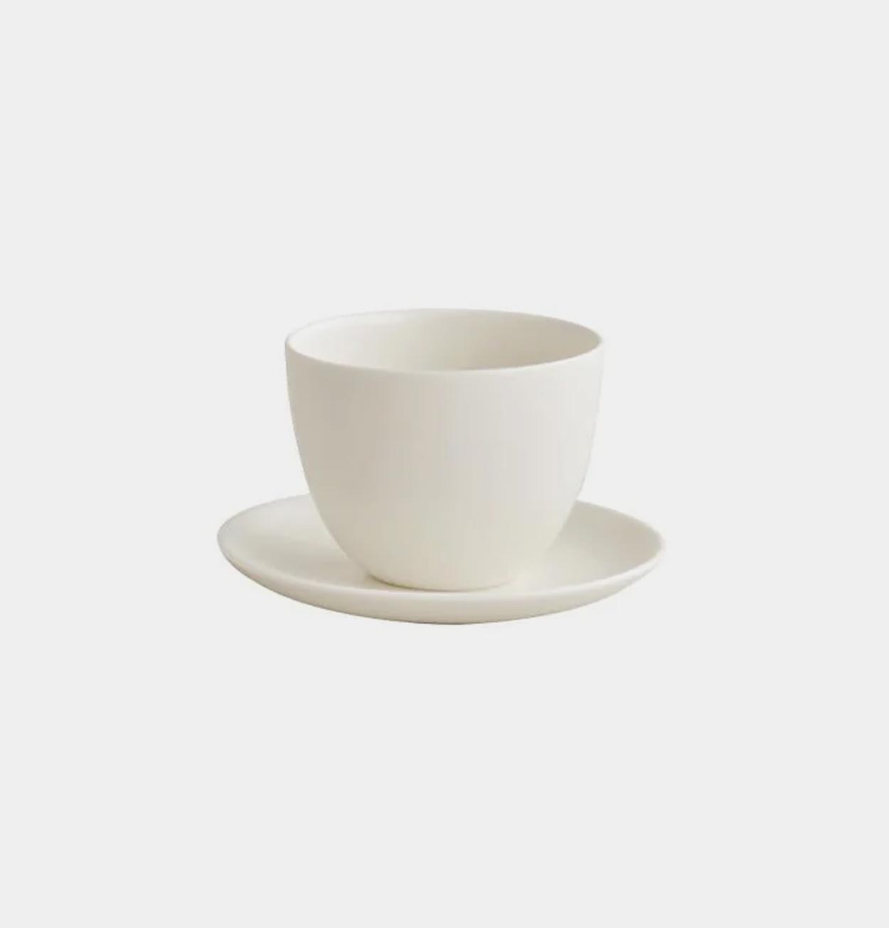 KINTO Pebble Cup & Saucer in White
