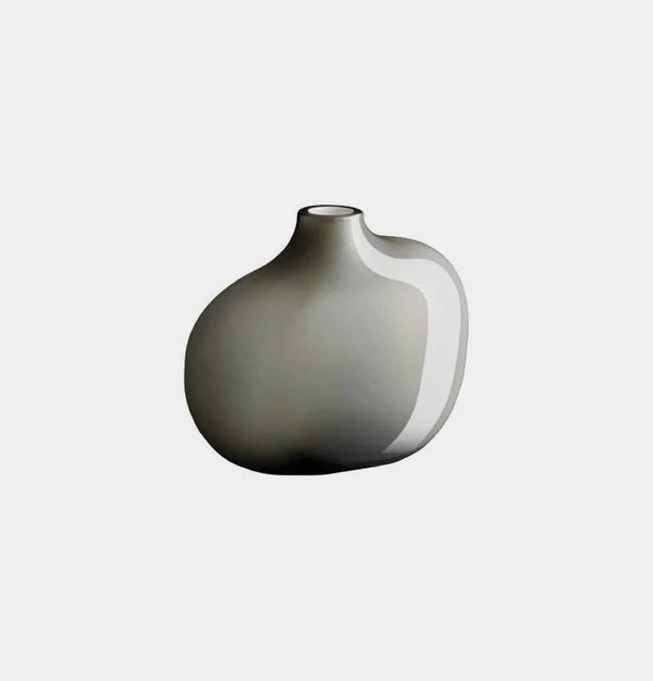 KINTO SACCO Glass Vase 01 in Grey