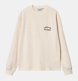 Carhartt WIP Long Sleeve Basics Script T-Shirt in Natural