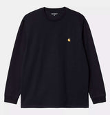 Carhartt WIP Long Sleeve Chase T-Shirt in Dark Navy