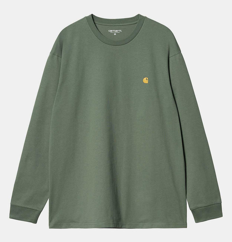 Carhartt WIP Long Sleeve Chase T-Shirt in Duck Green