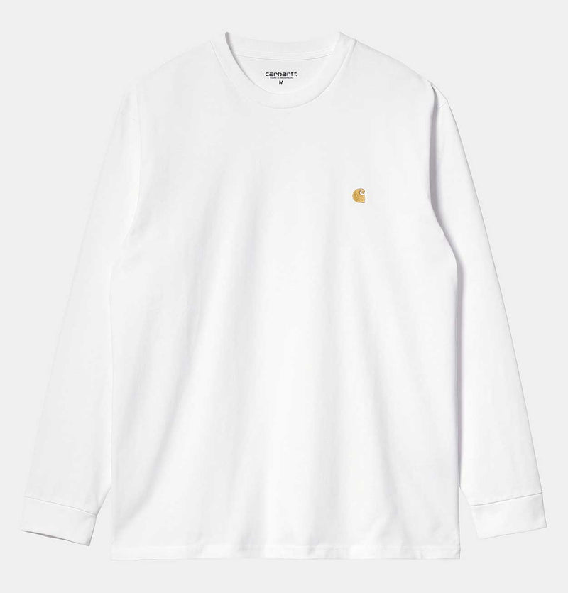 Carhartt WIP Long Sleeve Chase T-Shirt in White