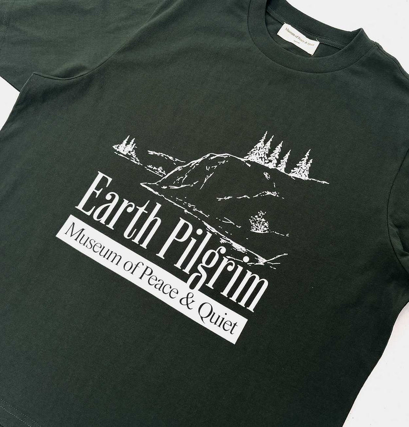 Museum of Peace & Quiet Earth Pilgrim T-Shirt in Forest