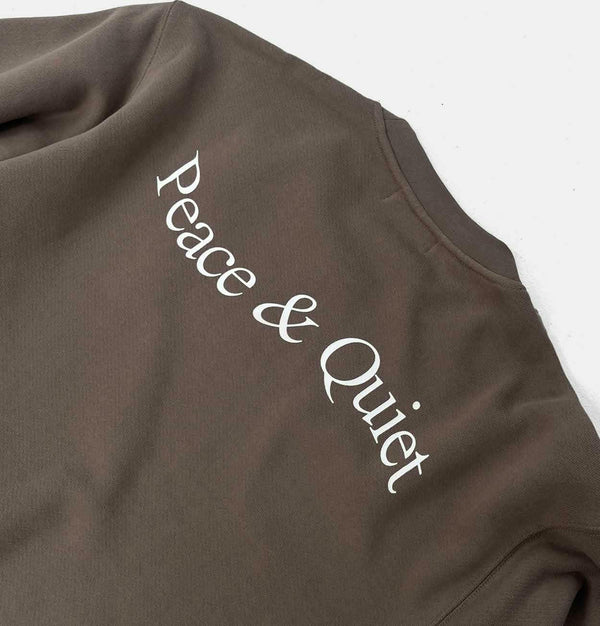 Museum of Peace & Quiet Wordmark Sweatshirt in Clay