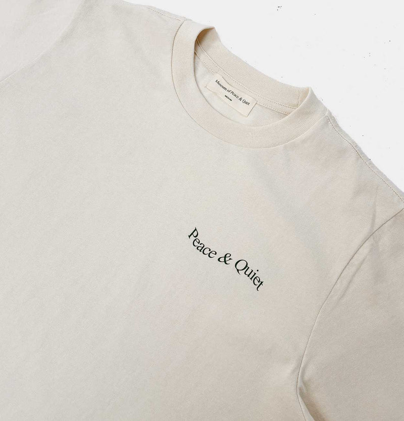 Museum of Peace & Quiet Wordmark T-Shirt in Bone