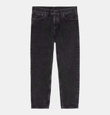 Carhartt WIP Newel Pant in Black Stone Washed