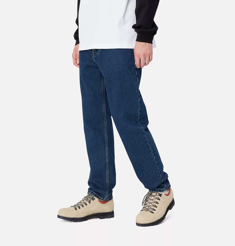 Carhartt WIP Newel Pant in Blue Stone Washed