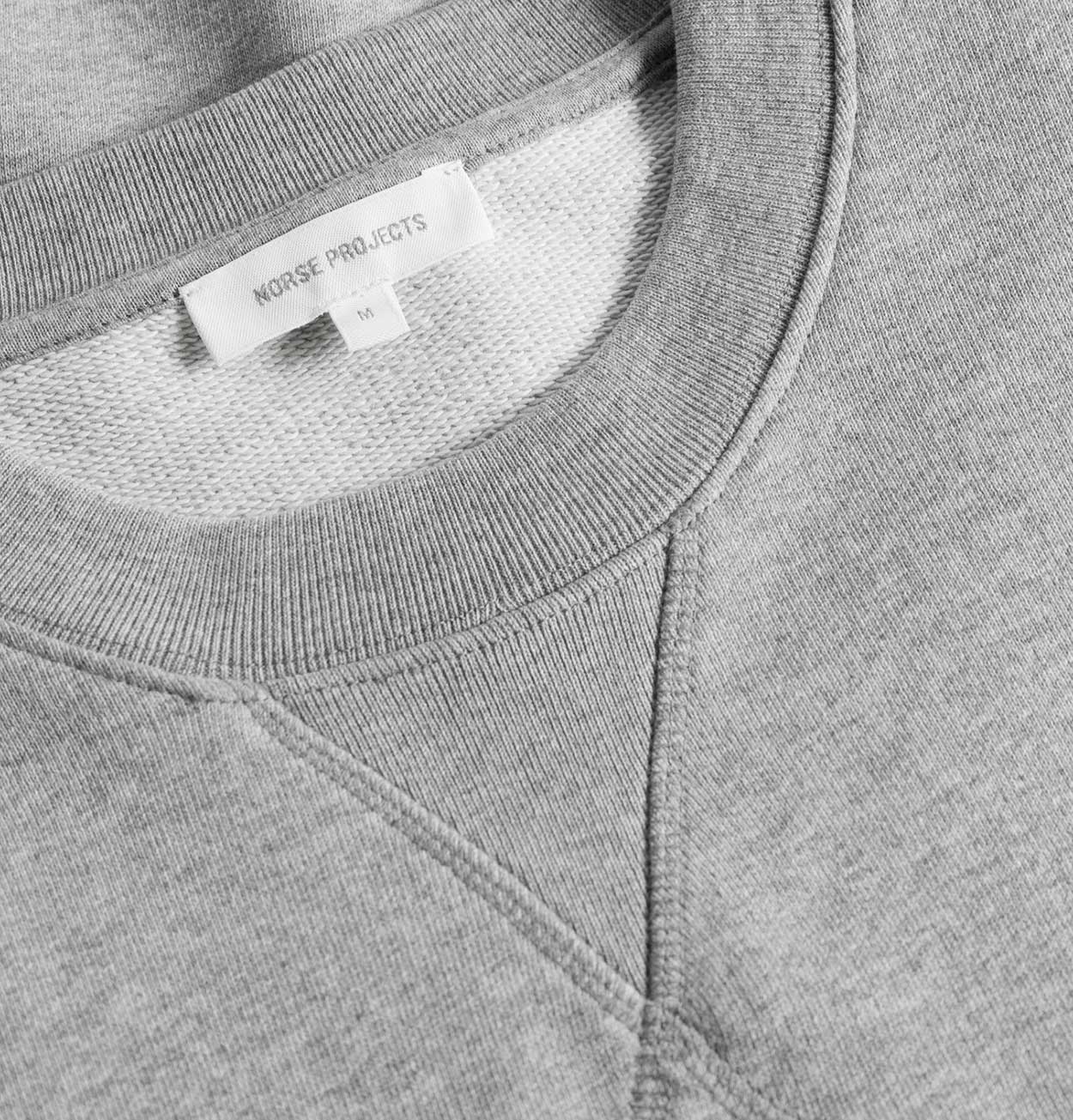 Norse Projects Standard Sweatshirt in Grey Melange