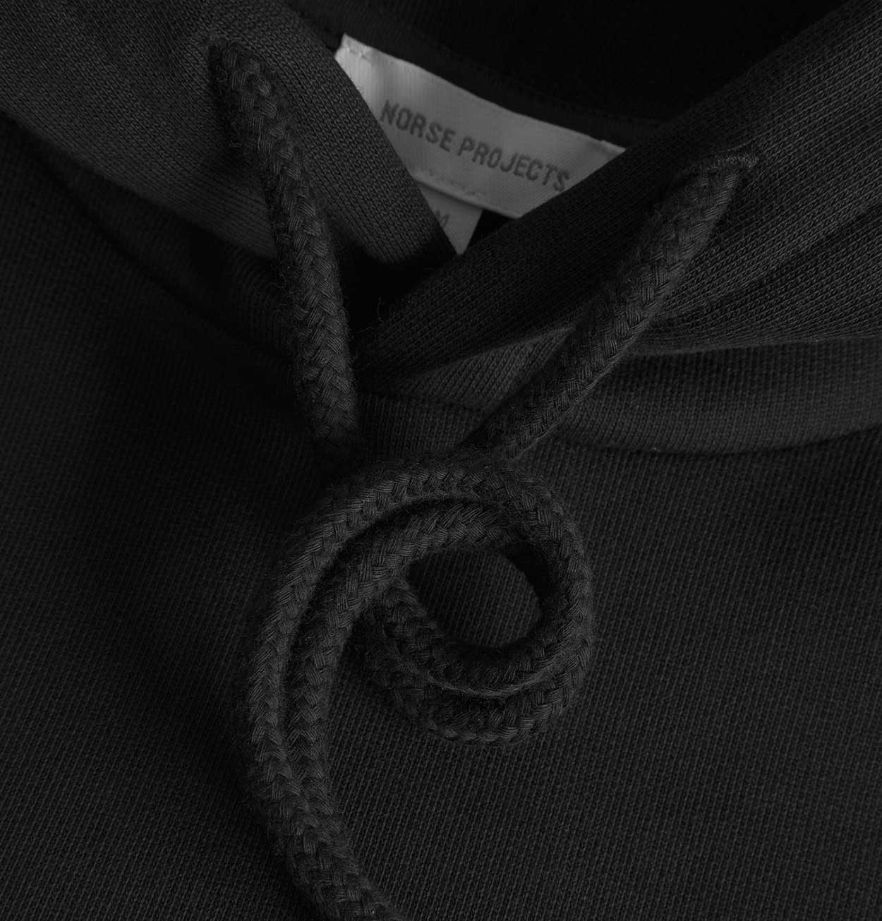 Norse Projects Standard Hoodie in Black