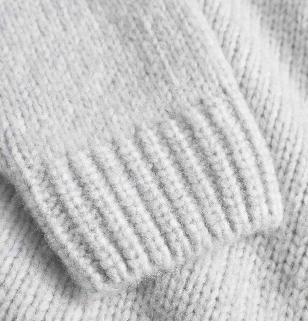 Norse Projects Birger Wool Raglan Jumper in Light Grey Melange