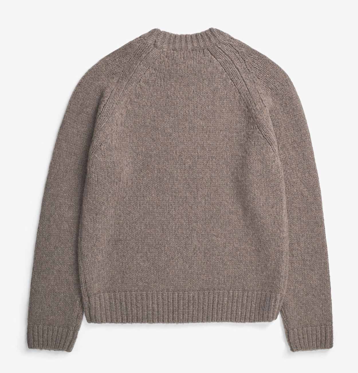 Norse Projects Birger Wool Raglan Jumper in Walnut