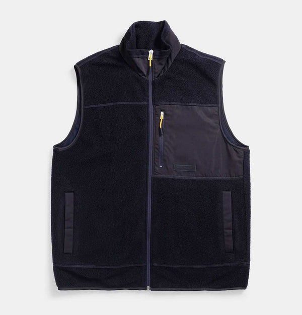 Norse Projects Frederik Fleece Gilet in Dark Navy