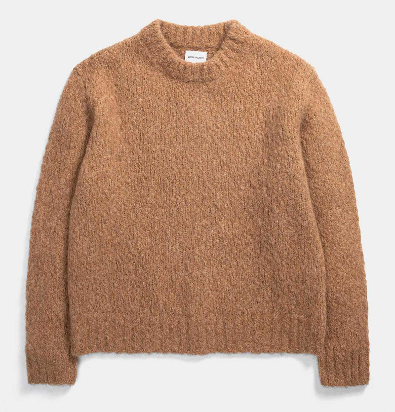 Norse Projects Rasmus Flame Alpaca Sweater in Camel